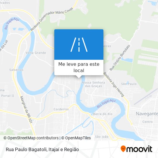 Rua Paulo Bagatoli mapa