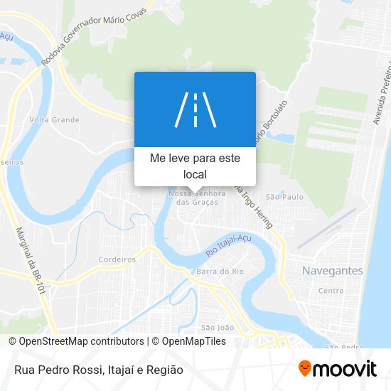 Rua Pedro Rossi mapa