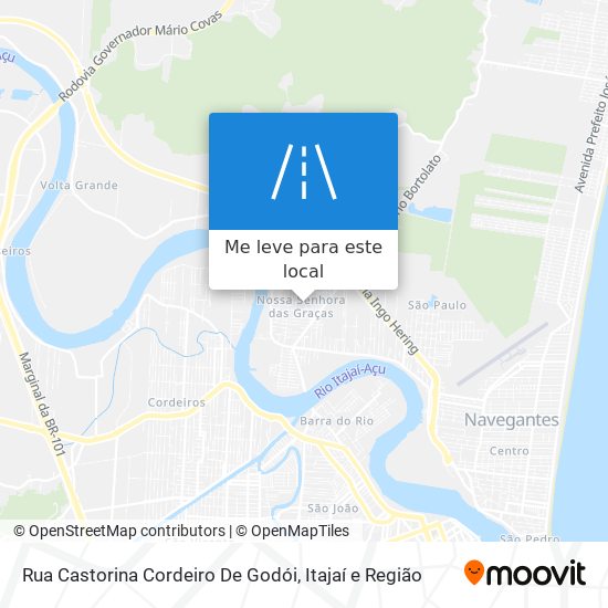 Rua Castorina Cordeiro De Godói mapa