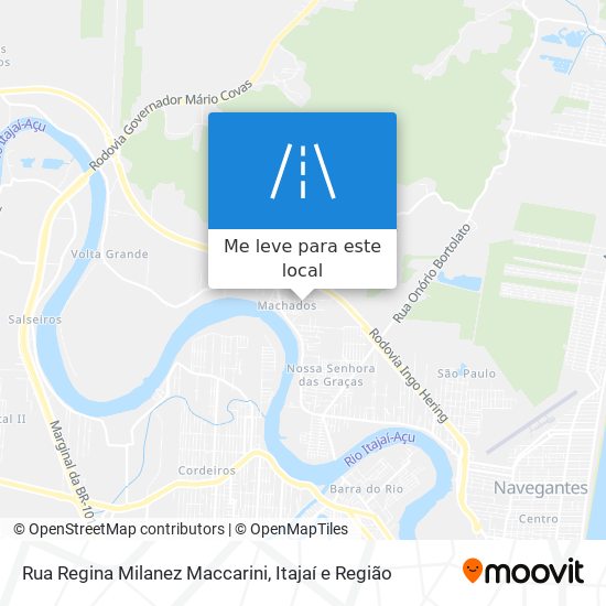 Rua Regina Milanez Maccarini mapa