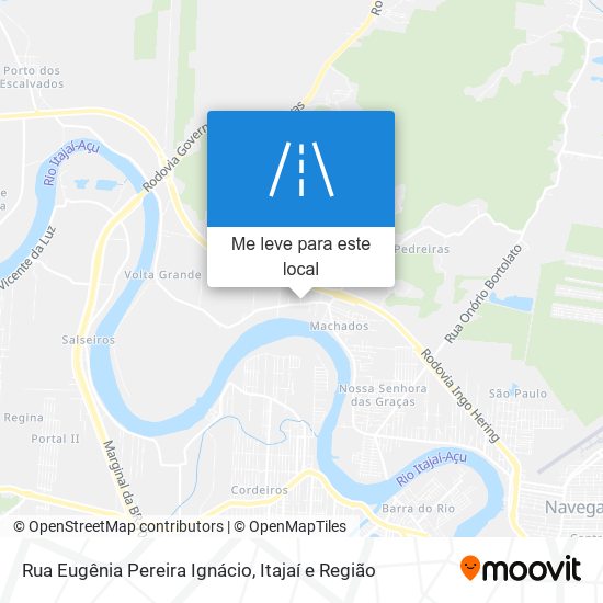 Rua Eugênia Pereira Ignácio mapa