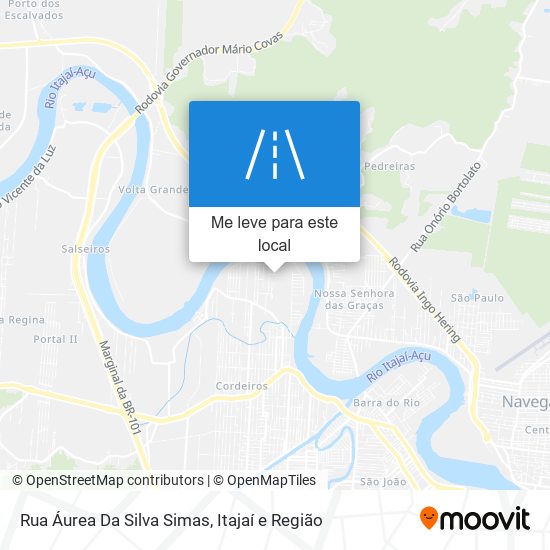 Rua Áurea Da Silva Simas mapa