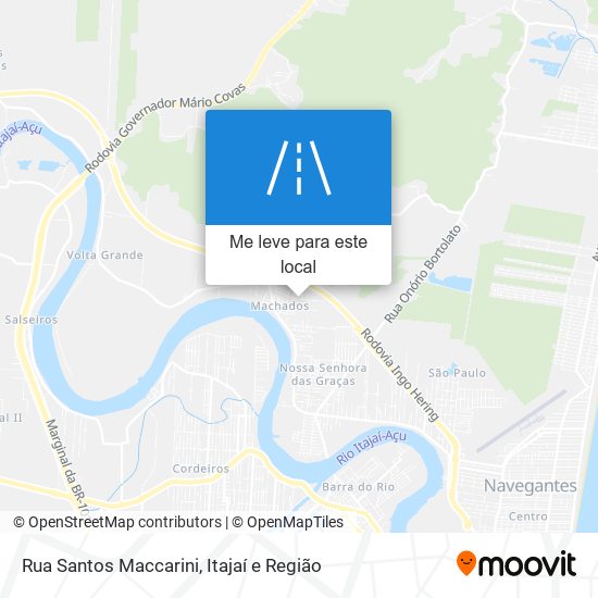Rua Santos Maccarini mapa