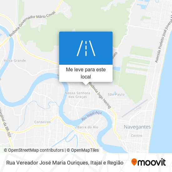 Rua Vereador José Maria Ouriques mapa
