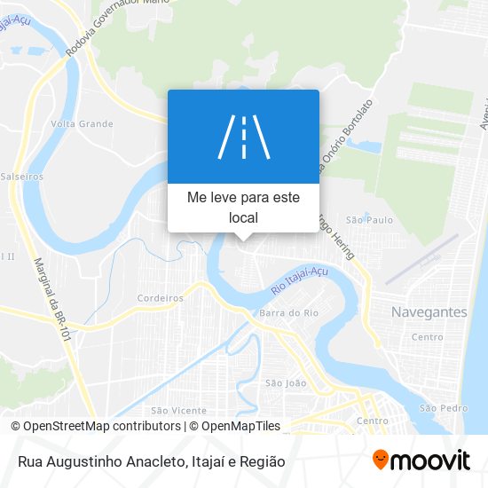 Rua Augustinho Anacleto mapa