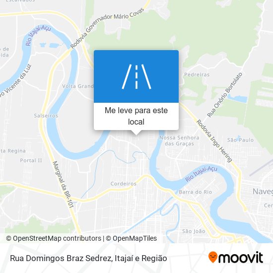 Rua Domingos Braz Sedrez mapa