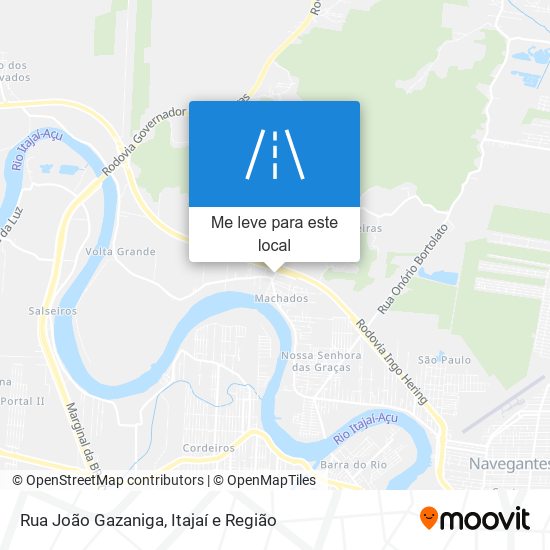 Rua João Gazaniga mapa