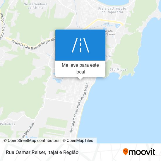 Rua Osmar Reiser mapa