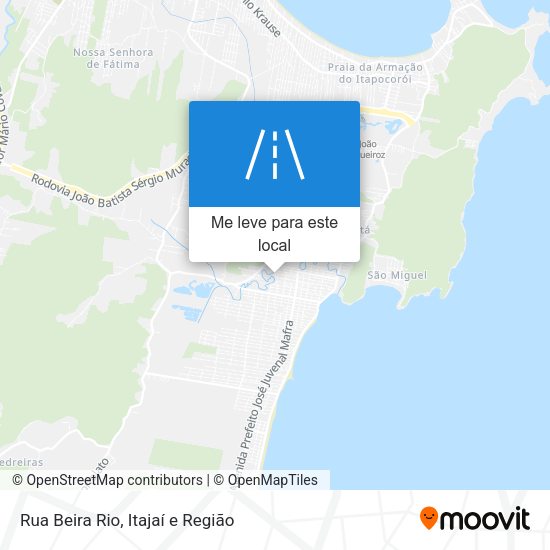 Rua Beira Rio mapa