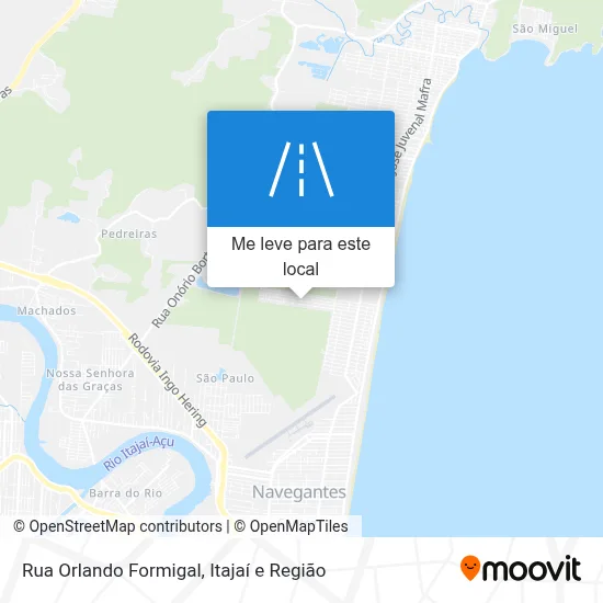 Rua Orlando Formigal mapa