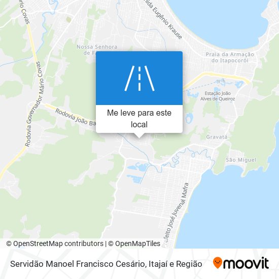 Servidão Manoel Francisco Cesário mapa