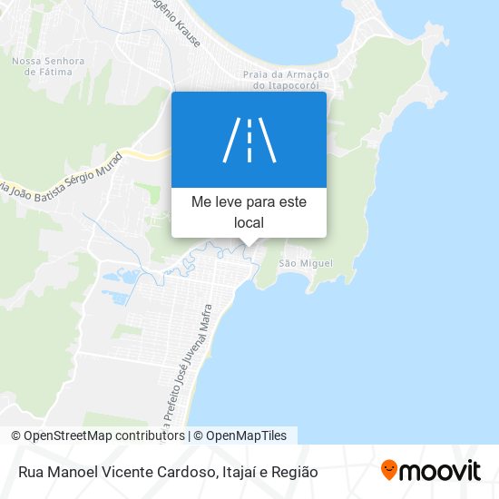 Rua Manoel Vicente Cardoso mapa