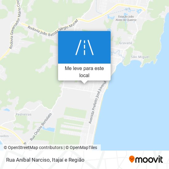 Rua Aníbal Narciso mapa