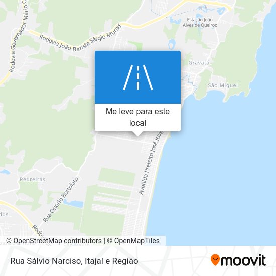 Rua Sálvio Narciso mapa