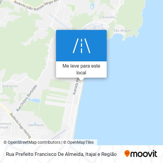 Rua Prefeito Francisco De Almeida mapa