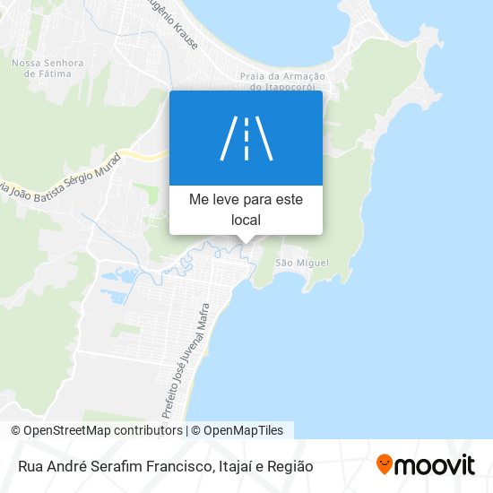 Rua André Serafim Francisco mapa