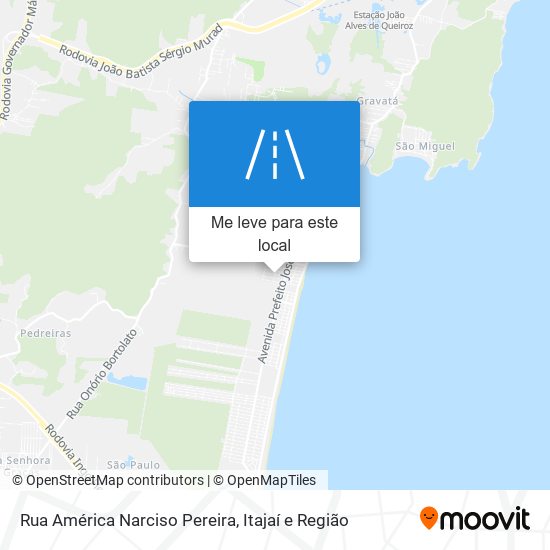 Rua América Narciso Pereira mapa