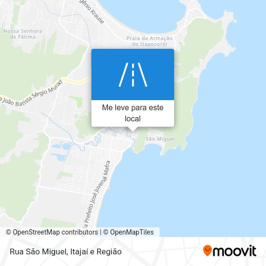 Rua São Miguel mapa