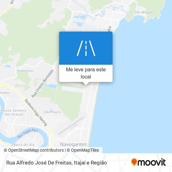 Rua Alfredo José De Freitas mapa