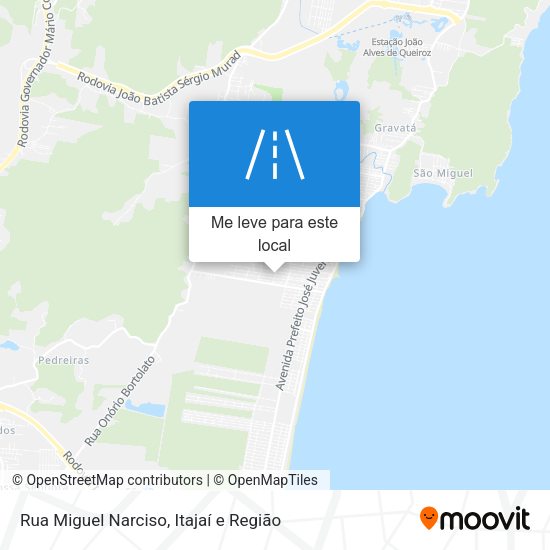 Rua Miguel Narciso mapa