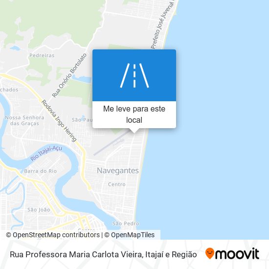 Rua Professora Maria Carlota Vieira mapa