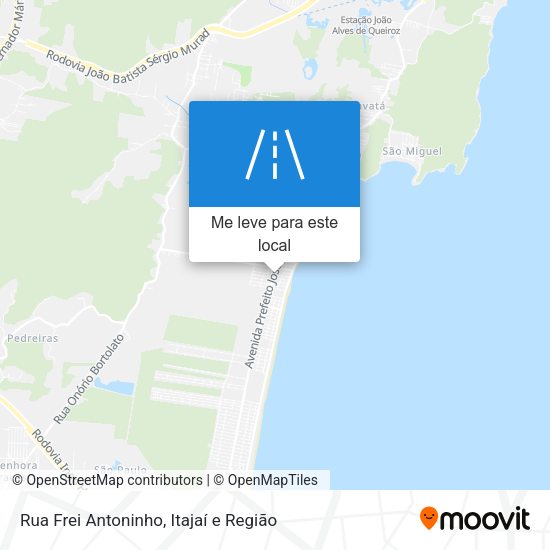 Rua Frei Antoninho mapa