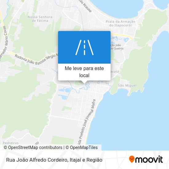 Rua João Alfredo Cordeiro mapa