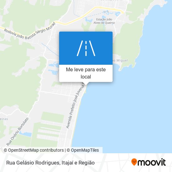 Rua Gelásio Rodrigues mapa