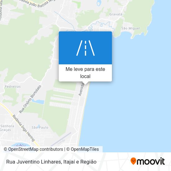 Rua Juventino Linhares mapa