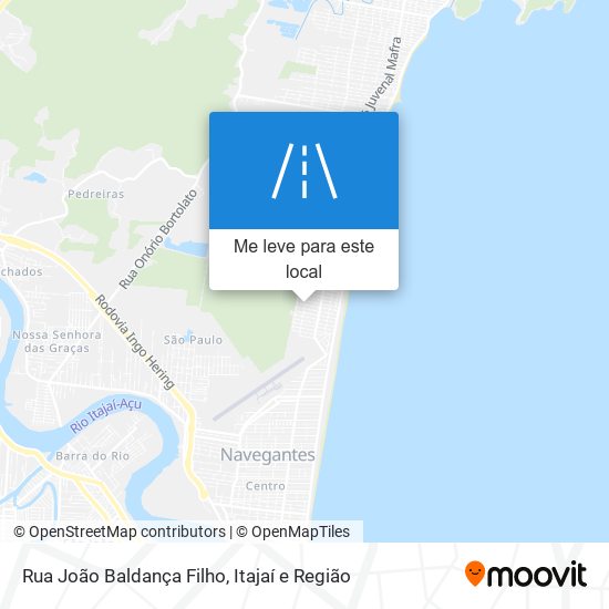 Rua João Baldança Filho mapa