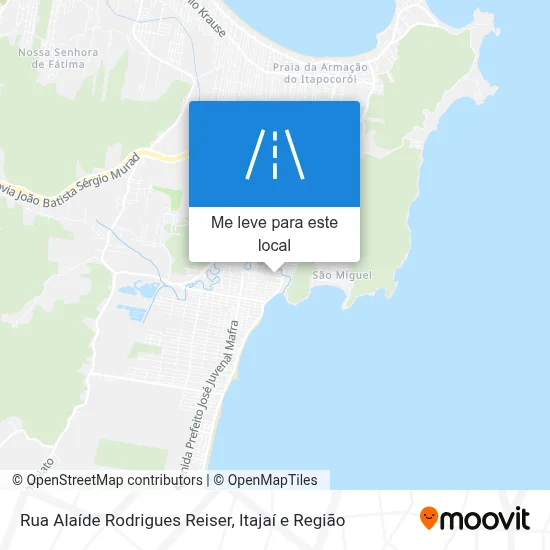 Rua Alaíde Rodrigues Reiser mapa