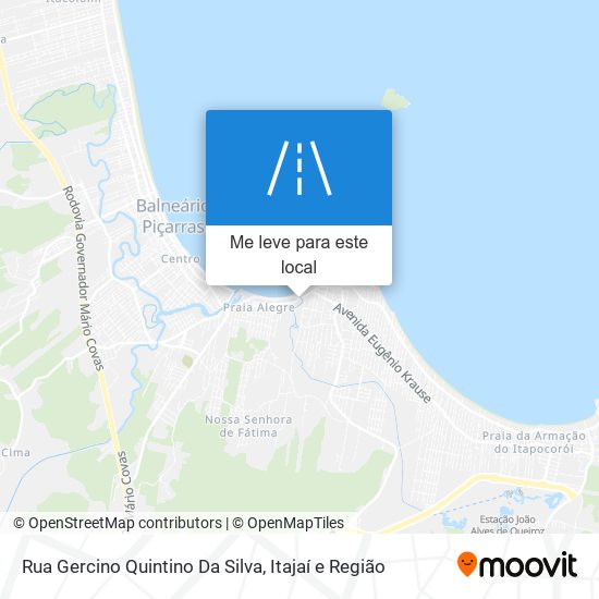 Rua Gercino Quintino Da Silva mapa