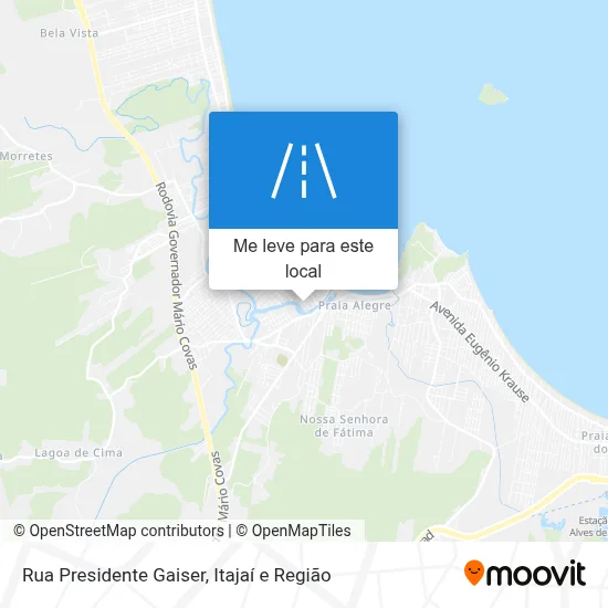 Rua Presidente Gaiser mapa