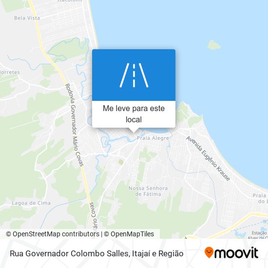 Rua Governador Colombo Salles mapa