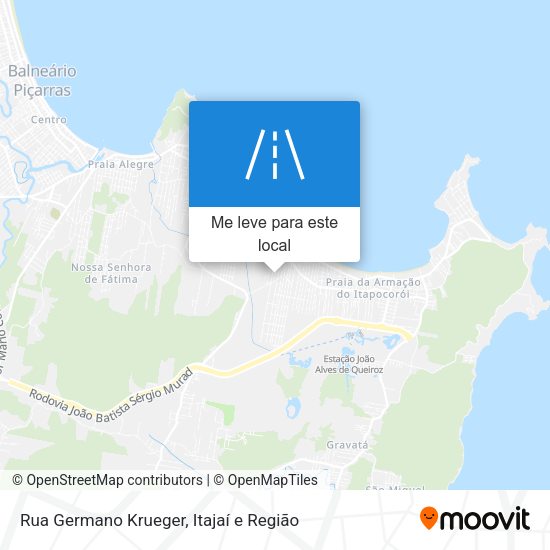 Rua Germano Krueger mapa