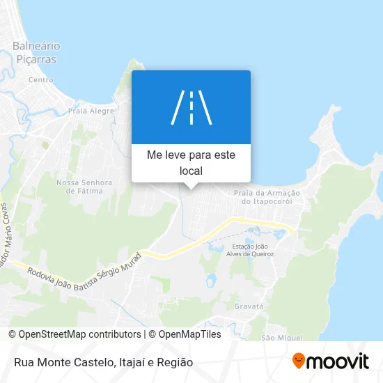 Rua Monte Castelo mapa