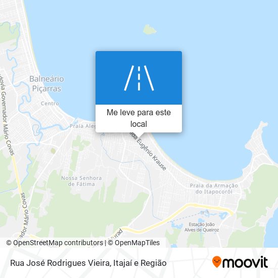 Rua José Rodrigues Vieira mapa