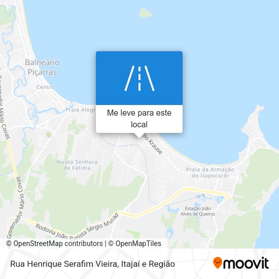 Rua Henrique Serafim Vieira mapa