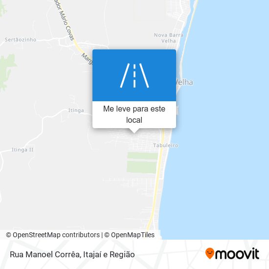 Rua Manoel Corrêa mapa