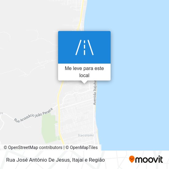 Rua José Antônio De Jesus mapa