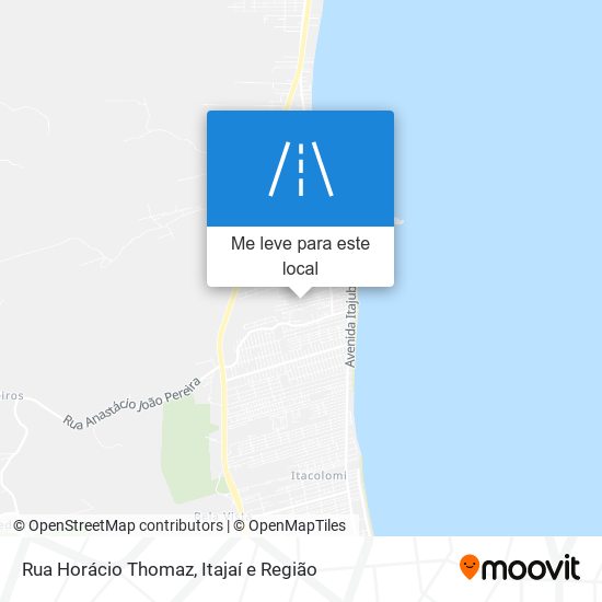 Rua Horácio Thomaz mapa