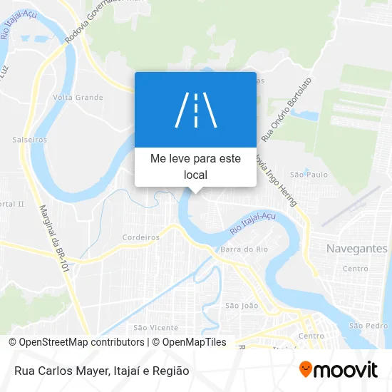 Rua Carlos Mayer mapa