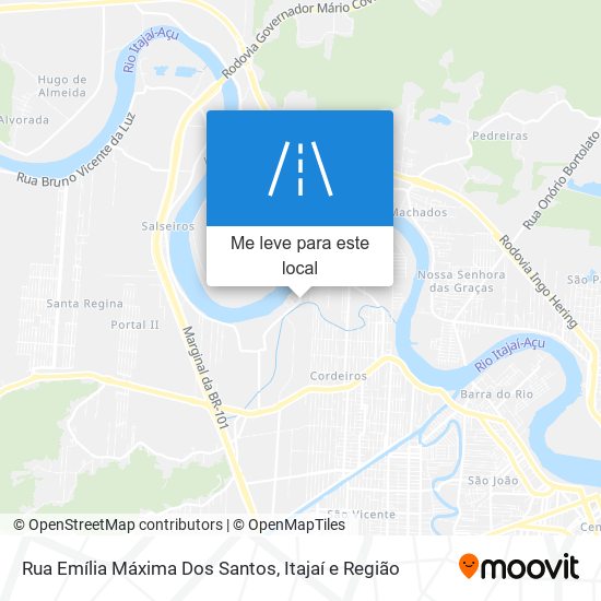 Rua Emília Máxima Dos Santos mapa