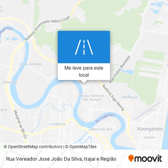 Rua Vereador José João Da Silva mapa