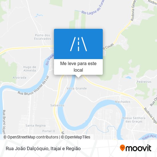 Rua João Dalçóquio mapa