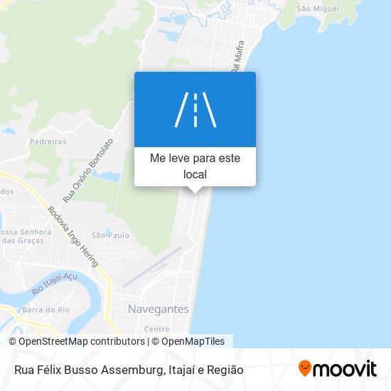 Rua Félix Busso Assemburg mapa