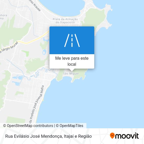 Rua Evilásio José Mendonça mapa
