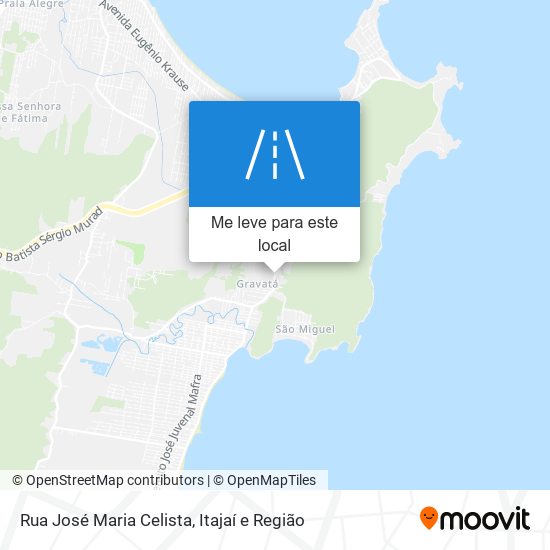 Rua José Maria Celista mapa