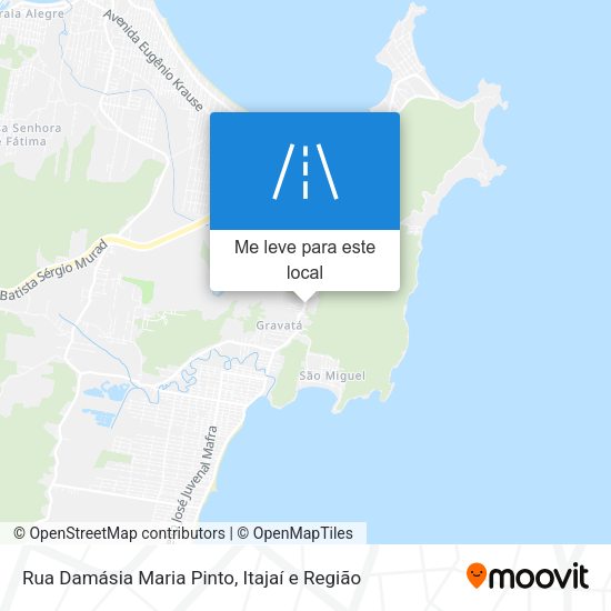 Rua Damásia Maria Pinto mapa