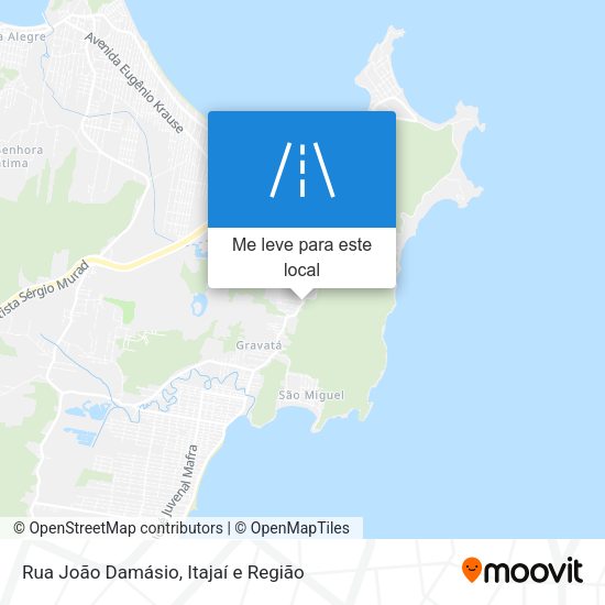 Rua João Damásio mapa